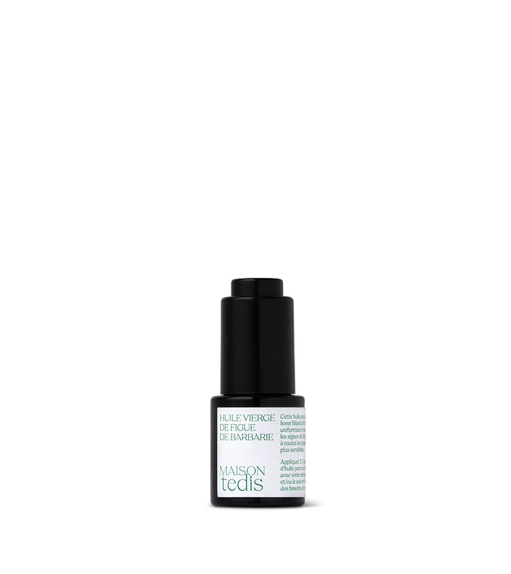 Organic prickly pear oil for anti-aging face care. MAISON tedis